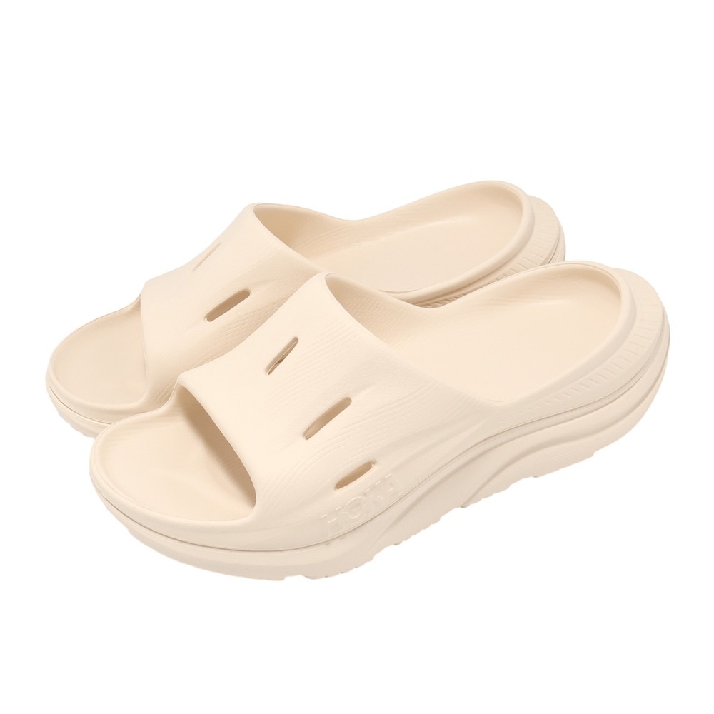 Hoka Ora Recovery Slide 3 Sandals in Vanilla Men’s 8 Women’s 10 EUC (Sold Out)